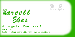 marcell ekes business card